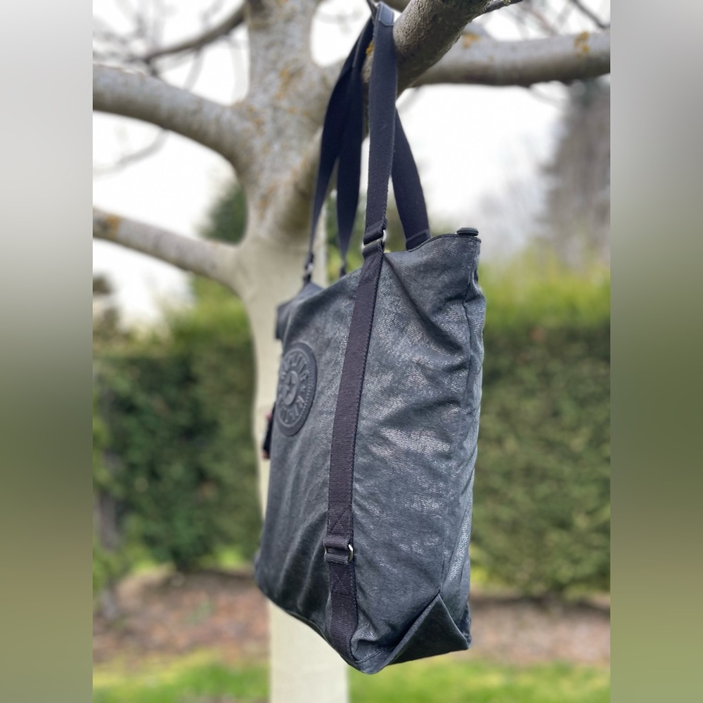 Kipling Black Shiny Tote - Picture 4 of 6